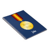 Beste Papa Medaille Broche Vaderdag Notitieboek (Rechterzijde)