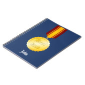 Beste Papa Medaille Broche Vaderdag Notitieboek (Linkerzijde)