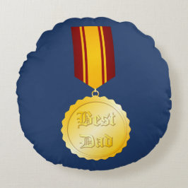 Beste Papa Medaille Broche Vaderdag Rond Kussen