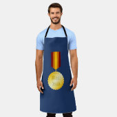 Beste Papa Medaille Broche Vaderdag Schort (Gedragen)
