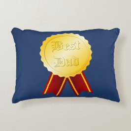 Beste Papa Medaille Lint Vaderdag Accent Kussen