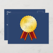 Beste papa medaille lint Vaderdag Briefkaart (Voorkant / Achterkant)