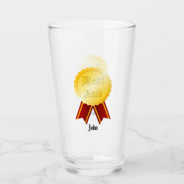 Beste Papa Medaille Lint Vaderdag Glas