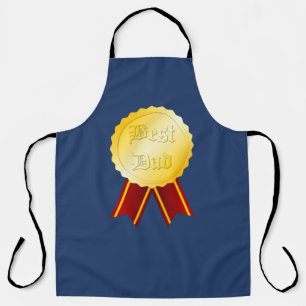 Beste Papa Medaille Lint Vaderdag Schort