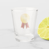 Beste Papa Medaille Lint Vaderdag Shot Glas (Achterkant)