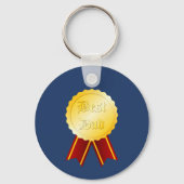 Beste Papa Medaille Lint Vaderdag Sleutelhanger (Achterkant)