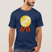 Beste Papa Medaille Lint Vaderdag T-shirt (Voorkant)