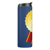 Beste Papa Medaille Lint Vaderdag Thermosbeker (Gedraaid links)
