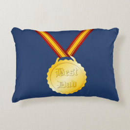 Beste Papa Medaille Vaderdag Accent Kussen