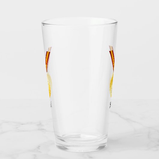 Beste Papa Medaille Vaderdag Glas (Rechts)