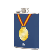 Beste Papa Medaille Vaderdag Heupfles (Links)
