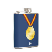Beste Papa Medaille Vaderdag Heupfles (Rechts)