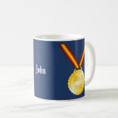 Beste Papa Medaille Vaderdag Koffiemok (Voorkant rechts)