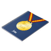 Beste Papa Medaille Vaderdag Notitieboek (Linkerzijde)