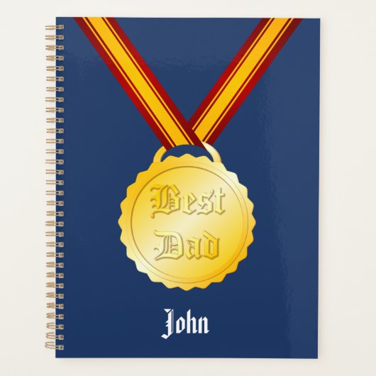 Beste Papa Medaille Vaderdag Planner (Voorkant)