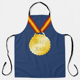 Beste Papa Medaille Vaderdag Schort