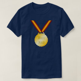 Beste Papa Medaille Vaderdag T-shirt