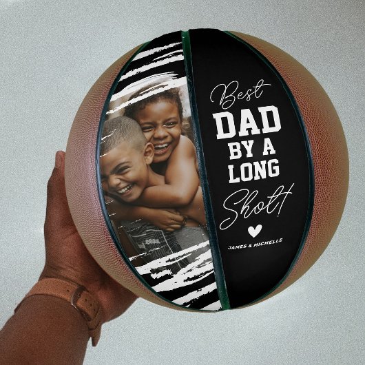 “Beste papa met afstand” Foto Basketbal