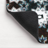 Beste papa met neonsterren muismat (Hoek)