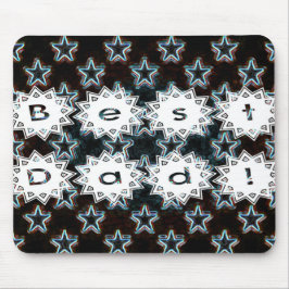 Beste papa met neonsterren muismat