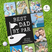 BESTE PAPA MET PAR 12 Foto Collage Persoonlijk Golfhanddoek