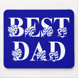 Beste papa met vlaggen witte tekst muismat