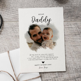 Beste Papa | Modern Foto Hart Vaderdag Kaart