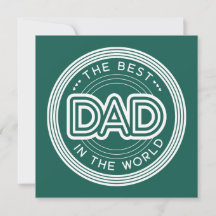 Beste Papa Moderne Donkergroene Vaderdag