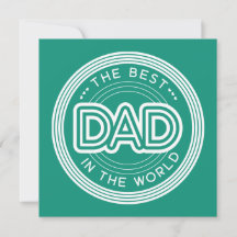 Beste Papa Moderne Groene Vaderdag