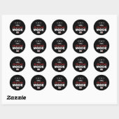 Beste Papa Modus Aan | Coole Papa Sticker (Vel)