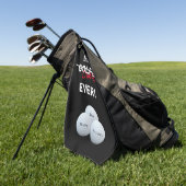 Beste papa niet Golfer ooit Happy Fathers Dag Golfhanddoek (Groen)