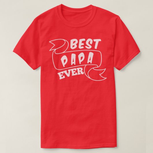 Beste papa ooit6 t-shirt (Design voorkant)