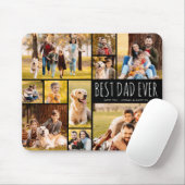 Beste Papa Ooit 10 Foto Collage Moderne Muismat (Met muis)