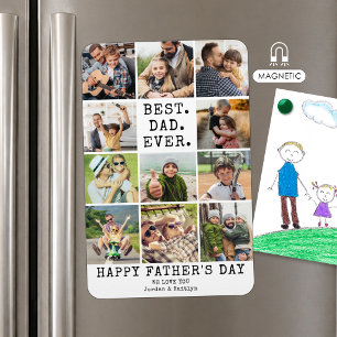 Beste Papa Ooit 11 Foto Collage Vaderdag Magneet