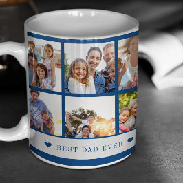 Beste papa ooit 12 foto collage maak je eigen koffiemok