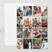 Beste Papa Ooit 16 Foto Collage Gepersonaliseerd V (Voorkant / Achterkant)