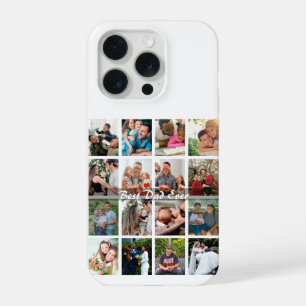 Beste Papa Ooit 16 Foto Collage Gepersonaliseerd V iPhone 15 Pro Case