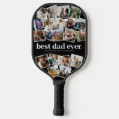 Beste papa ooit 20 foto pickleball paddle (Achterkant)
