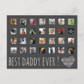 Beste Papa Ooit 28 Foto Briefkaart (Voorkant)