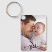 Beste papa ooit 2-foto sleutelhanger (Voorkant)