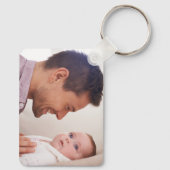 Beste papa ooit 2-foto sleutelhanger (Achterkant)
