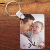 Beste papa ooit 2-foto sleutelhanger (Voorkant)