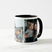 Beste Papa ooit 2-fotocollage & aangepaste bericht Mok (Voorkant rechts)