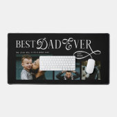 Beste papa ooit 2 foto's moderne vadersdaggeschenk bureaumat (Keyboard & Muis)