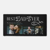 Beste papa ooit 2 foto's moderne vadersdaggeschenk bureaumat (Voorkant)