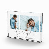 Beste papa ooit 2 Foto's Script 1st Fathers Day (Rechts)