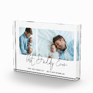 Beste papa ooit 2 Foto's Script 1st Fathers Day