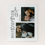 Beste papa ooit 2 foto's Vaderdag Cadeaus Legpuzzel (Verticaal)