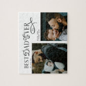 Beste papa ooit 2 foto's Vaderdagcadeaus Legpuzzel (Verticaal)