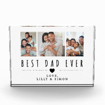 Beste papa ooit | 3 familie foto collage acryl